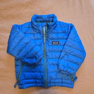 Patagonia Blue Puffer Jacket